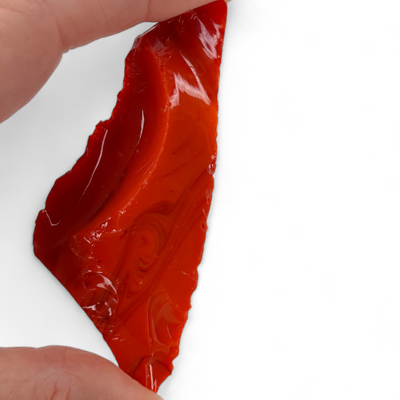 Ruby Amberina Swirl Slag Art Glass Cullet #4S33 - Picture 5 of 6